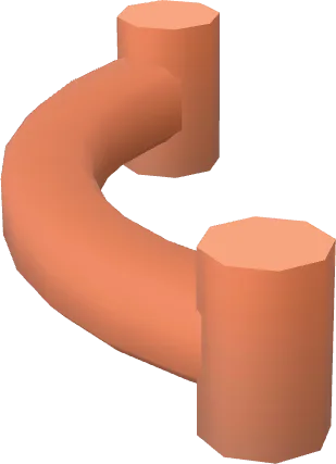 Fence Low Corner Curved