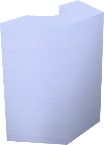 Shape Hollow Hexagon Half