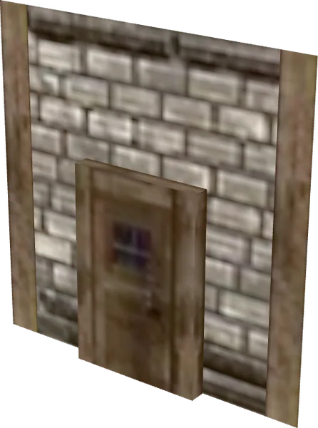Wall Pane Wood Door