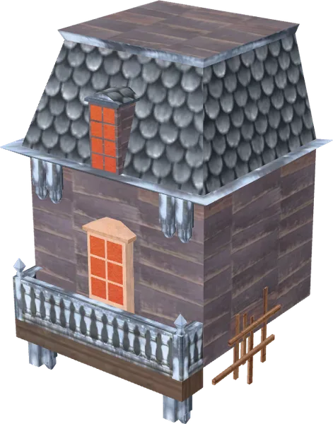 Spooky Tower Floating Cabin 01 Art