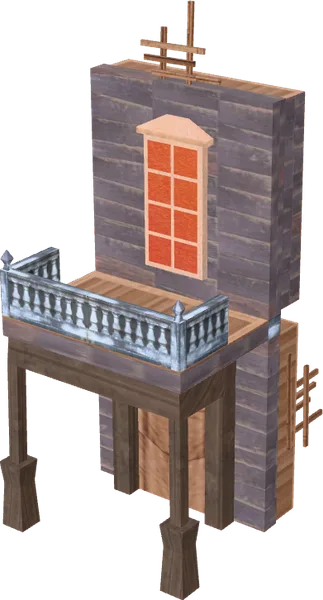 Spooky Tower Floating Cabin 03 Art