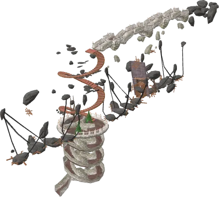 Spooky Tower Stairs 01 Art